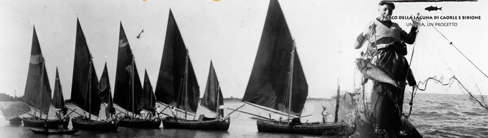 Pescatori della laguna in una fotografia storica
